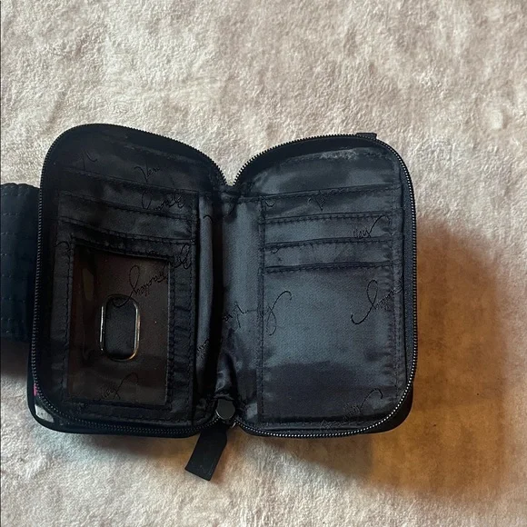 Vera Bradley Black Quilted Wallet - Picture 3 of 4